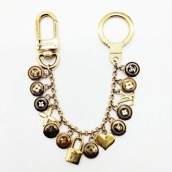 Louis Vuitton Key Ring Gold Browns 466-050625 - Picture 3 of 9